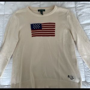 Ralph Lauren Vintage American Flag Sweater